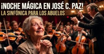 Orquesta Sinfónica de José C. Paz brindando un concierto histórico para la tercera edad en el Teatro Municipal - Gestión Mario Ishii.
