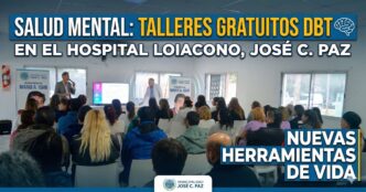 Taller gratuito de Salud Mental y habilidades DBT a sala llena en el Hospital Loiacono de José C. Paz.