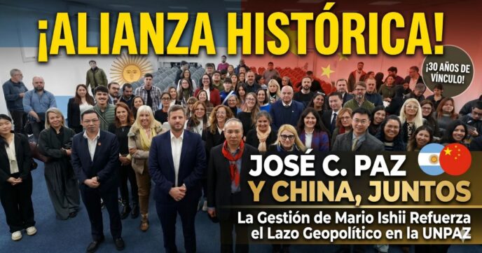 Multitudinaria apertura Semana de China en UNPAZ José C. Paz alianza gestión Mario Ishii