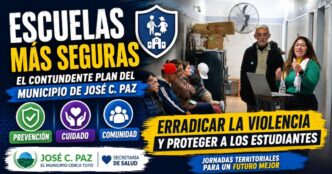 Fuerte plan del municipio de José C. Paz para erradicar la violencia escolar y proteger a los alumnos