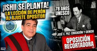 Mario Ishii, intendente de José C. Paz, defendiendo la educación y la cultura frente al feroz ajuste de la oposición.