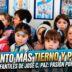 Niños de la primera infancia en José C. Paz con caras pintadas festejando una jornada mundialista inclusiva
